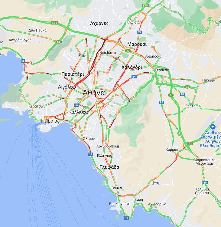 Πατήστε πάνω στον χάρτη για να δείτε την κίνηση σε real time