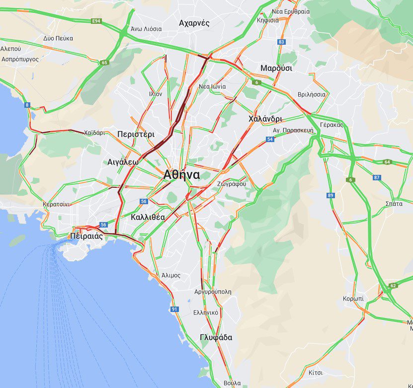 Πατήστε πάνω στον χάρτη για να δείτε την κίνηση σε real time