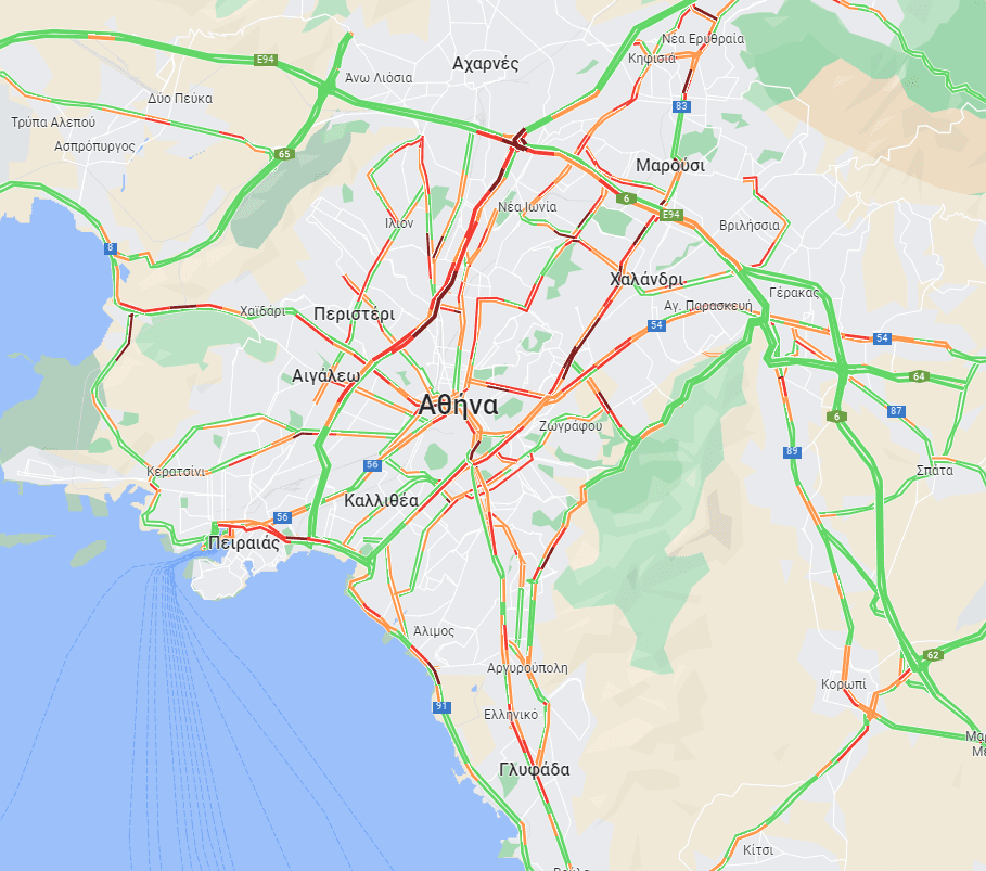 Πατήστε πάνω στον χάρτη για να δείτε σε real time την κίνηση