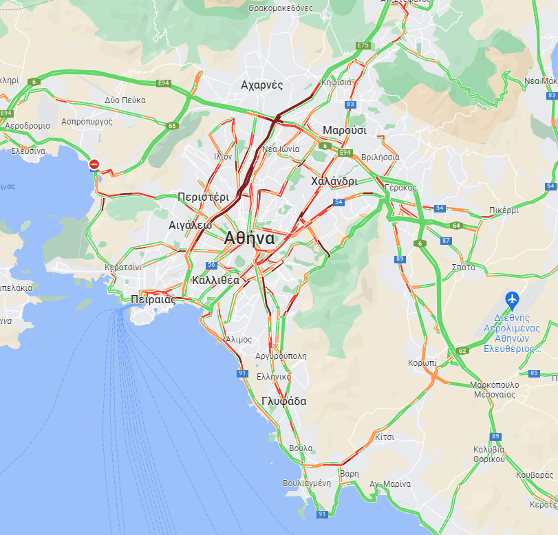 Πατήστε πάνω στον χάρτη για να δείτε την κίνηση σε real time