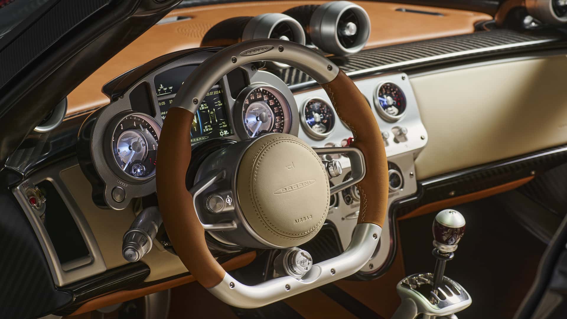 Το κόκπιτ της Pagani Utopia Roadster