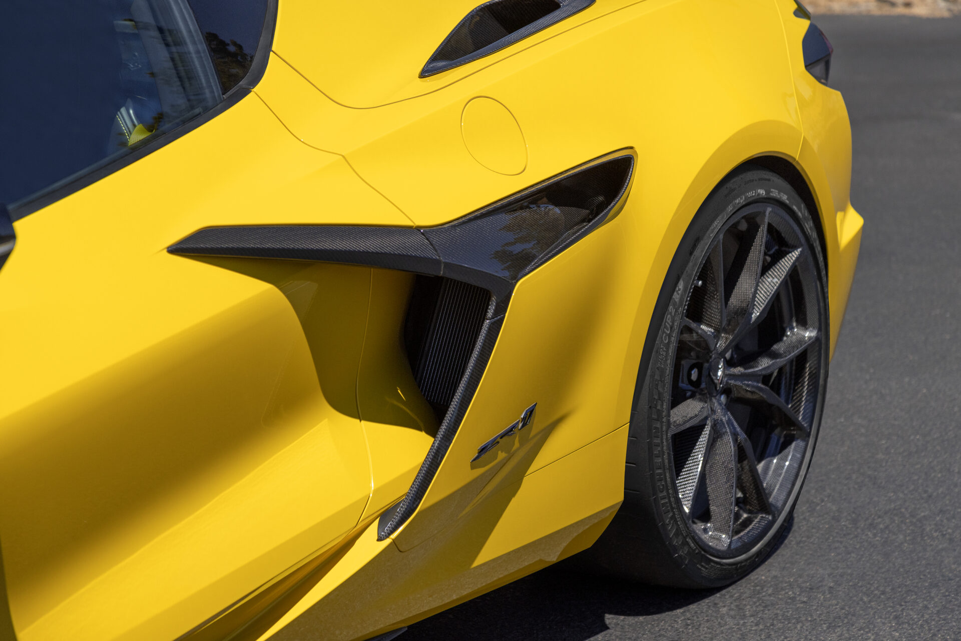 Rear fender air intake on Chevrolet Corvette