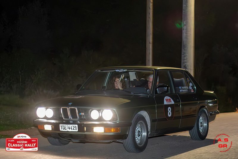 Τριαντάφυλλος και Μαρία Mαργέτη με BMW 518 στο Classic Rally 