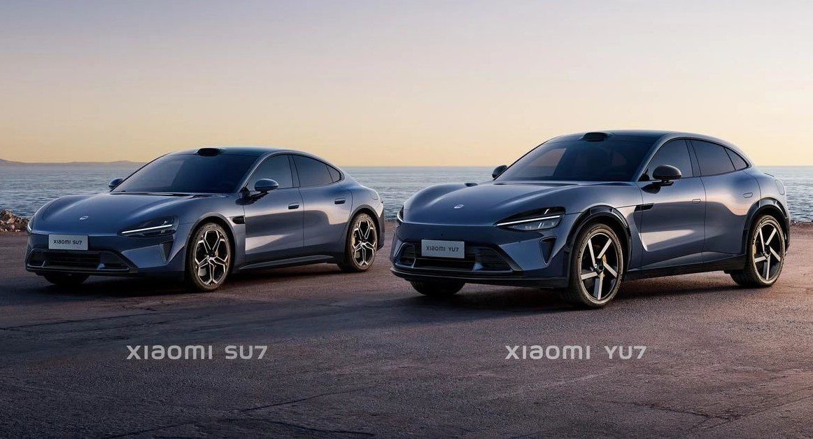 Το sedan SU7 και SUV YU7 της Xiaomi σε σύγκριση εξωτερικών διαστάσεων